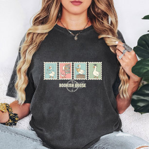 T-shirt Conception de collection de timbres d'oie livresqu