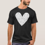 T-shirt Conception de coloration cardiaque<br><div class="desc">Amusez-vous colorier ce beau design de coeur</div>