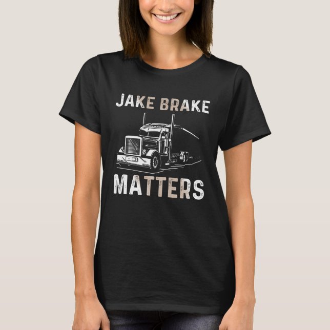 T-shirt Conception De Conducteur De Camion Pour Hommes Sem (Devant)