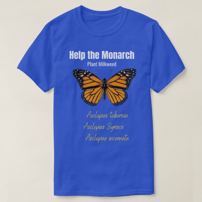 T-shirt Conception de conservation des papillons monarques (Design devant)