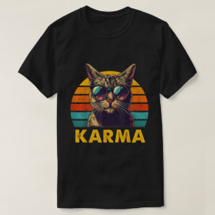T-shirt Conception de Cool vintage Retro Karma