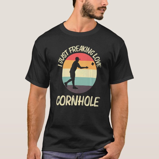 T-shirt Conception de Cornhole Pour Hommes Femmes Bean Bag (Devant)