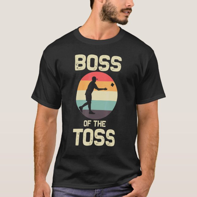 T-shirt Conception de Cornhole Pour Hommes Femmes Bean Bag (Devant)