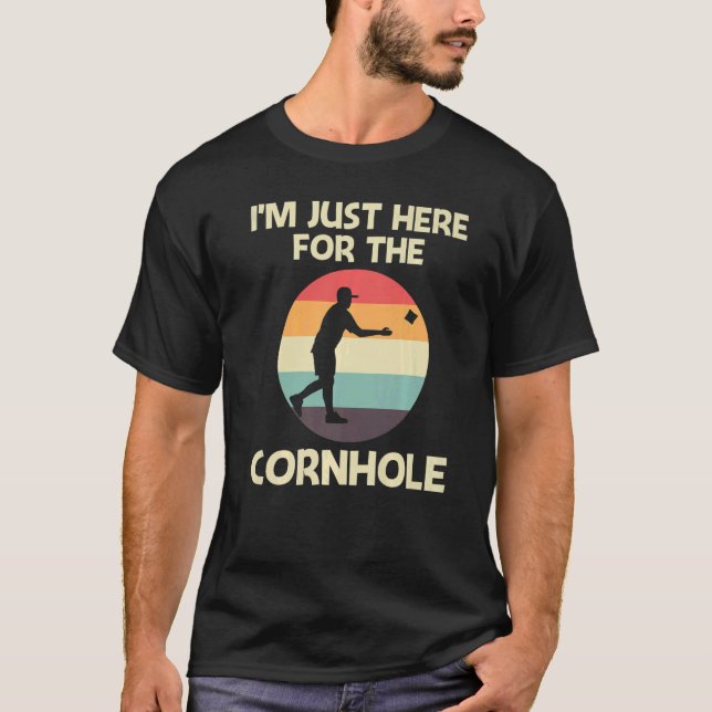 T-shirt Conception de Cornhole Pour Hommes Femmes Bean Bag (Devant)