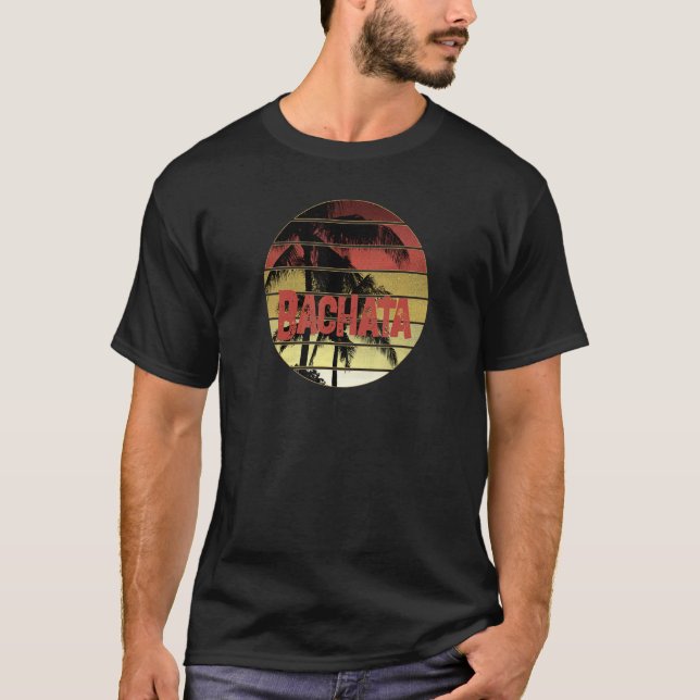 T-shirt Conception de coucher de soleil sur palmier Bachat (Devant)