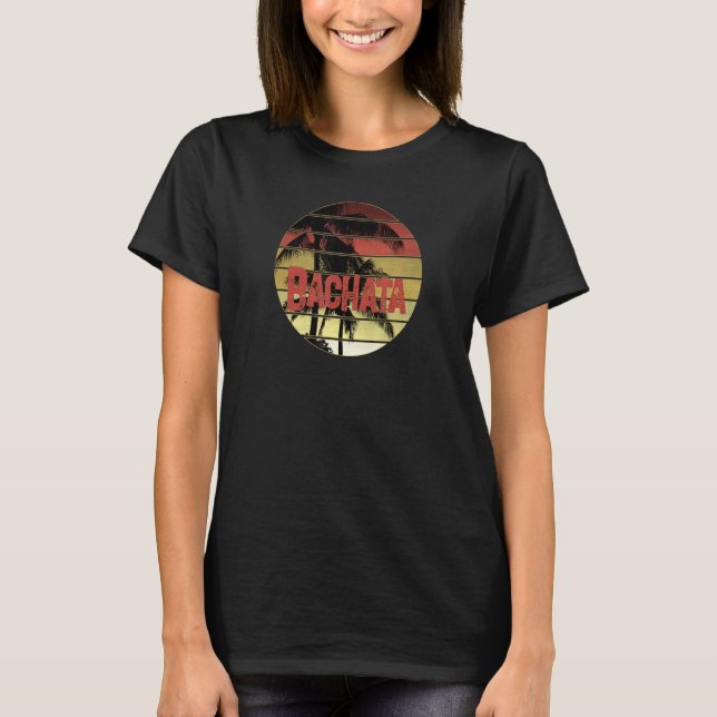 T-shirt Conception de coucher de soleil sur palmier Bachat (Devant)