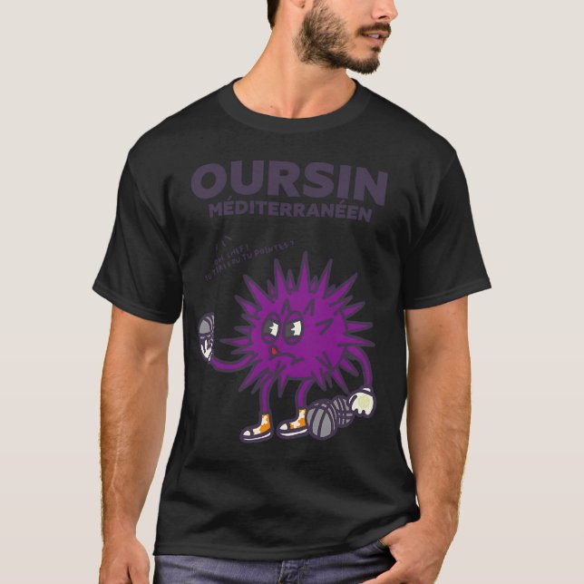 T-shirt Conception de couleur de sandre perche (Devant)