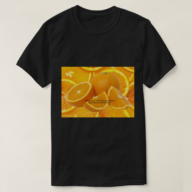 T-shirt Conception de couleur orange - Énergie vibrante  (Design devant)