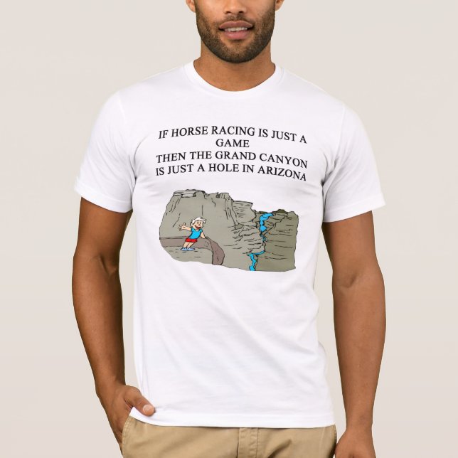 T-shirt conception de course de chevaux de pur sang (Devant)