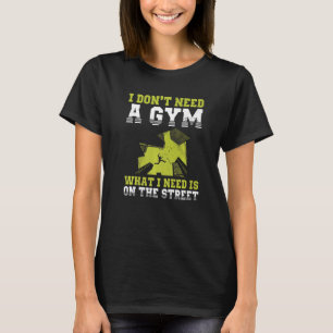T-shirt Conception de course de mur de gymnaste urbain pou