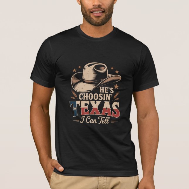 T-shirt Conception de Cowboy du Texas, Graphisme drôle de  (Devant)