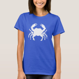 T-shirt conception de crabe pixel