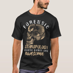 T-shirt Conception de crâne d'anthropologie médico-légale
