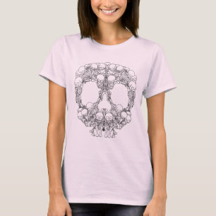 T-shirt Conception de crâne - pyramide des crânes