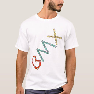 T-shirt Conception de cyclisme de typographie de chaîne de