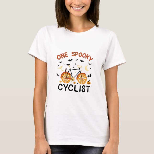 T-shirt Conception de cycliste à bicyclette (Devant)