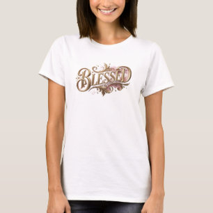 T-shirt Conception de déclaration BLESSED artistique