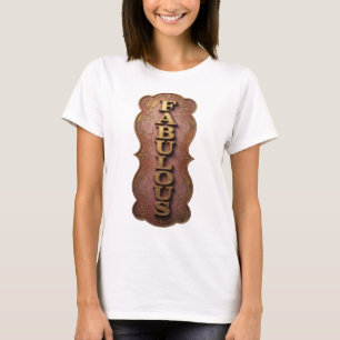 T-shirt Conception de déclaration dorée artistique FABULEU