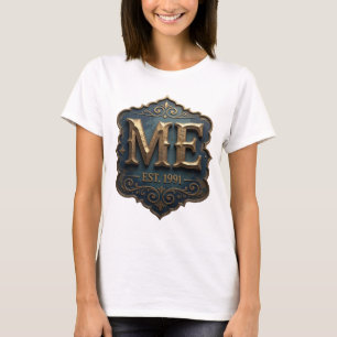 T-shirt Conception de déclaration Dynamic Gold ME EST 1991