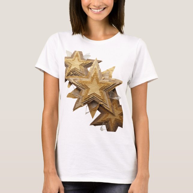 T-shirt Conception de déclaration Fresh Silver GOLDEN STAR (Devant)