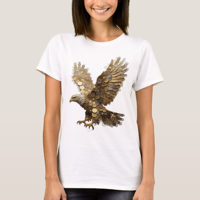 T-shirt Conception de déclaration Silver EAGLE OF MONEY pr (Devant)