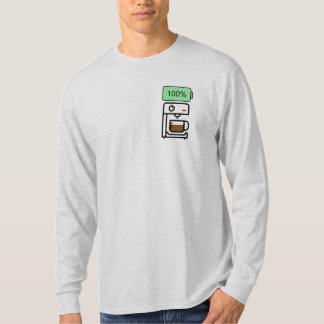 T-shirt Conception de dépendance au café