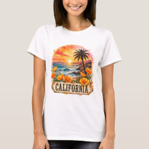 T-shirt Conception de design aquarelle tropicale de fleurs