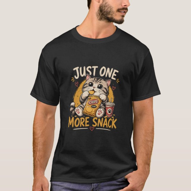 T-shirt Conception de dessin animé de chat amateur de coll (Devant)