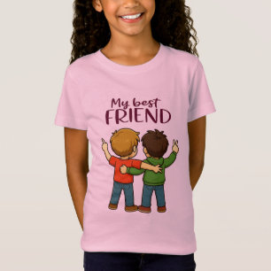 T-Shirt Conception de dessin animé mignon de ma meilleure