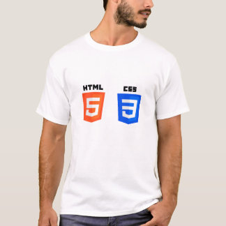 T-shirt Conception de développeurs Web HTML5 et CSS3
