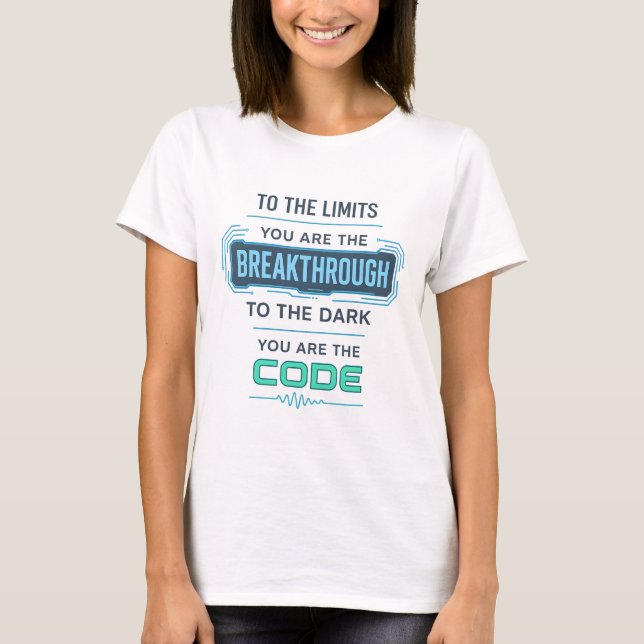 T-shirt Conception de devis AI - Percée dans le code de l' (Devant)