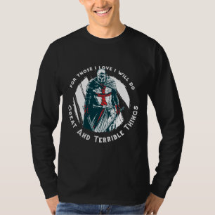 T-shirt Conception de devis de Chevalier brave