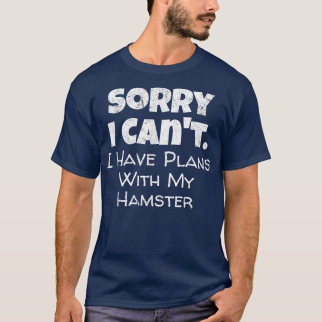 T-shirt Conception de devis de hamster amusant - Hamster L (Devant)