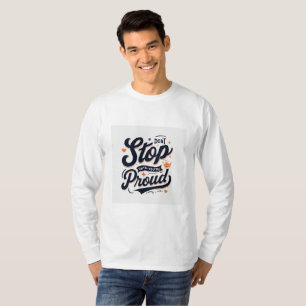 T-shirt Conception de devis inspirant - "Ne vous arrêtez p