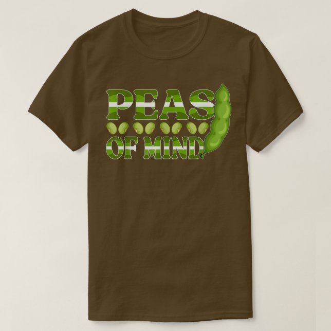 T-shirt Conception de dicton de pois pour les végétaliens  (Design devant)