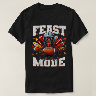 T-shirt Conception de dinde de football en mode festif