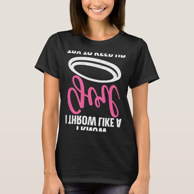 T-shirt Conception de disque de golf cool pour femmes fill (Devant)
