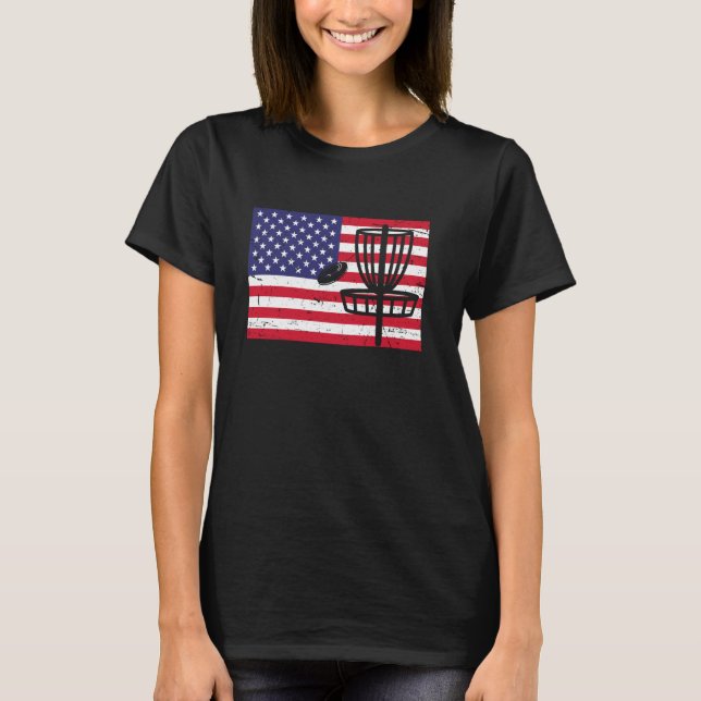 T-shirt Conception de disque de golf cool pour hommes femm (Devant)