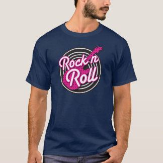 T-shirt Conception de disque de rockabilly de petit pain