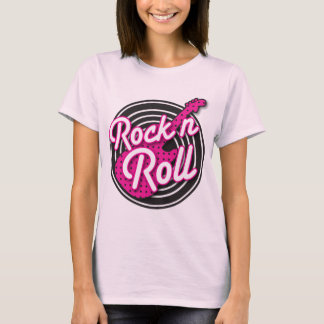 T-shirt Conception de disque de rockabilly de petit pain