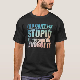 T-shirt Conception de divorce drôle pour hommes femmes ex-
