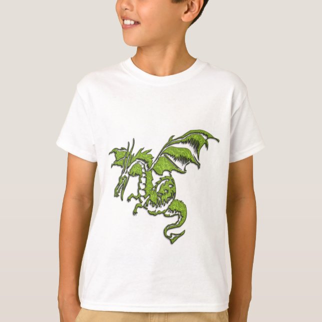 T-shirt Conception de dragon volant (Devant)