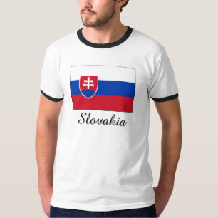 T-shirt Conception de drapeau de la Slovaquie