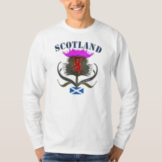 T-shirt Conception de drapeau de lion et de saltire de
