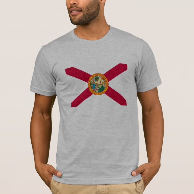 T-shirt Conception de drapeau d'état de la Floride (Devant)