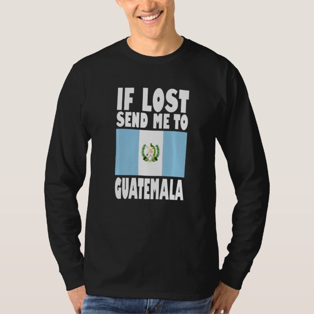 T-shirt Conception de drapeau du Guatemala  En cas de pert (Devant)