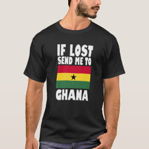 T-shirt Conception de drapeau ghanéen  En cas de perte, en