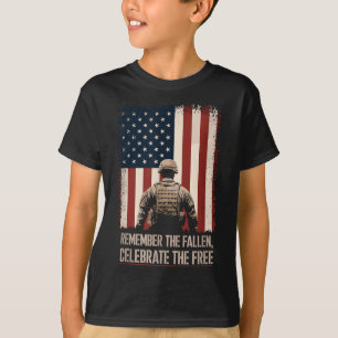 T-shirt Conception de drapeau patriotique commémoratif Jou