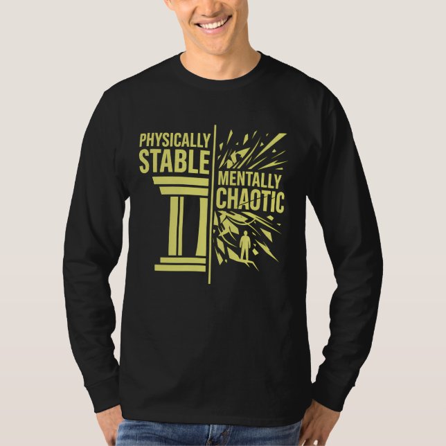 T-shirt Conception de dualité stable physiquement et menta (Devant)