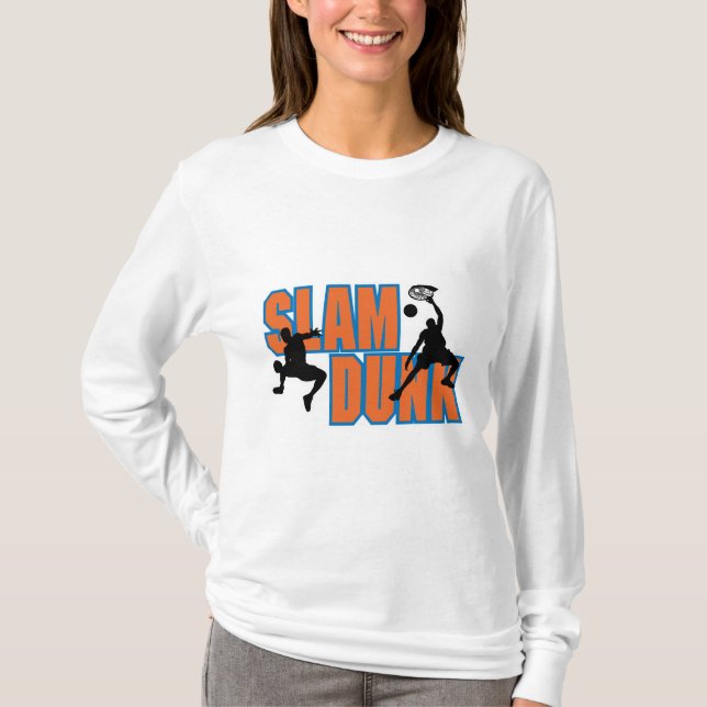 T-shirt conception de dunk de basket-ball (Devant)